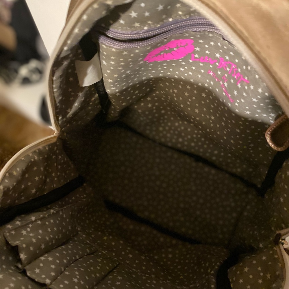 Chic Quilted Gold Cat Backpack - image 6